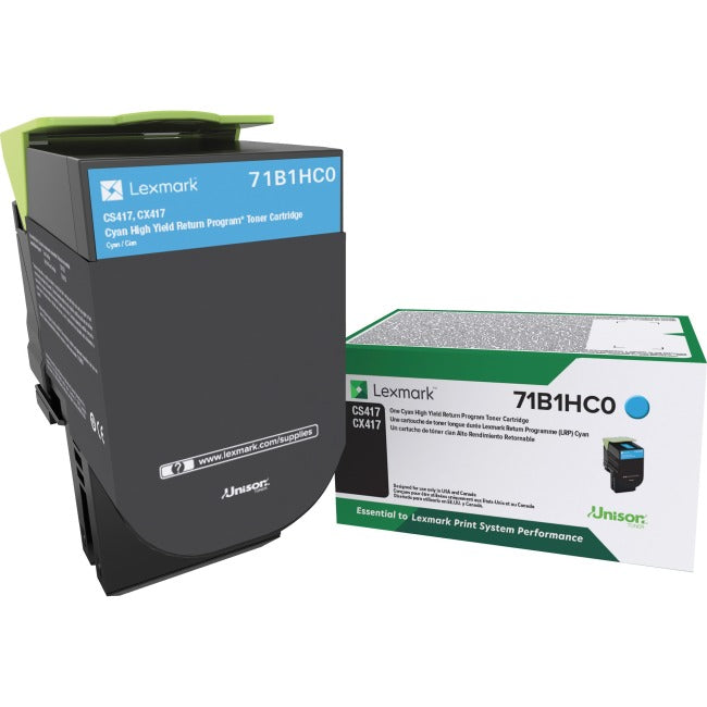 Lexmark Original Toner Cartridge - Cyan