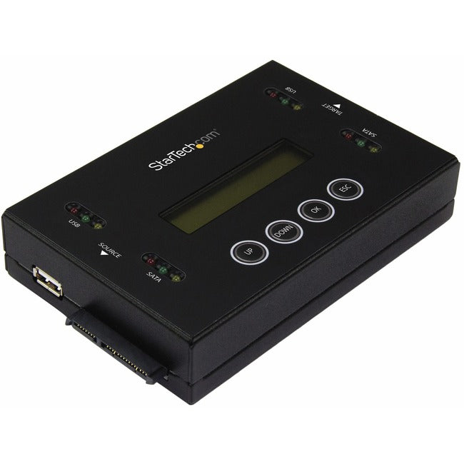 StarTech.com Drive Duplicator and Eraser for USB Flash Drives & 2.5 - 3.5" SATA SSDs-HDDs - 1:1 duplication plus cross-interface - Standalone