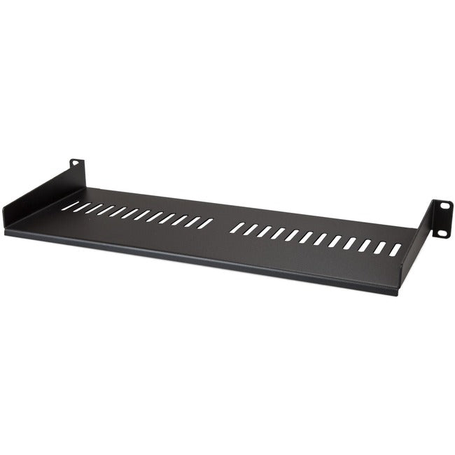 StarTech.com 1U Vented Server Rack Cabinet Shelf - Fixed 7in Deep Cantilever Rackmount Tray for 19" Data-AV-Network Enclosure w-Cage Nuts