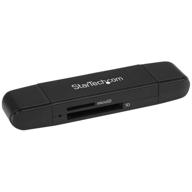 Star Tech.com USB 3.0 Memory Card Reader for SD and microSD Cards - USB-C and USB-A - Portable USB SD and microSD Card Reader