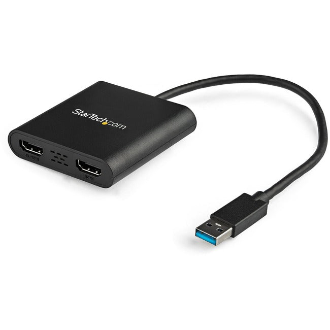 StarTech.com USB to Dual HDMI Adapter - USB to HDMI Adapter - USB 3.0 to HDMI - USB to HDMI Display Adapter - External Video Card - 4K