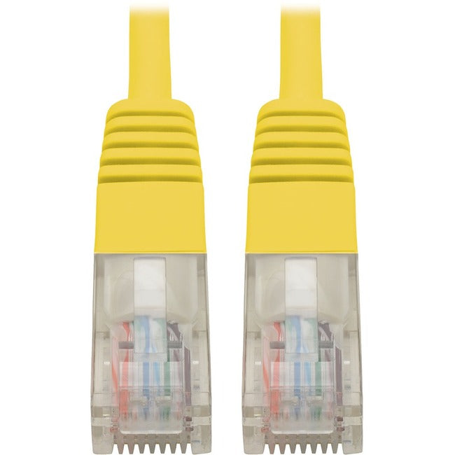 Tripp Lite Cat5e 350 MHz Molded UTP Patch Cable (RJ45 M/M), Yellow, 2 ft.