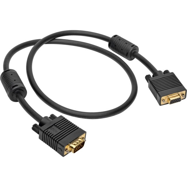 Tripp Lite VGA Coax High-Resolution Monitor Extension Cable with RGB Coax (HD15 M-F), 3 ft.