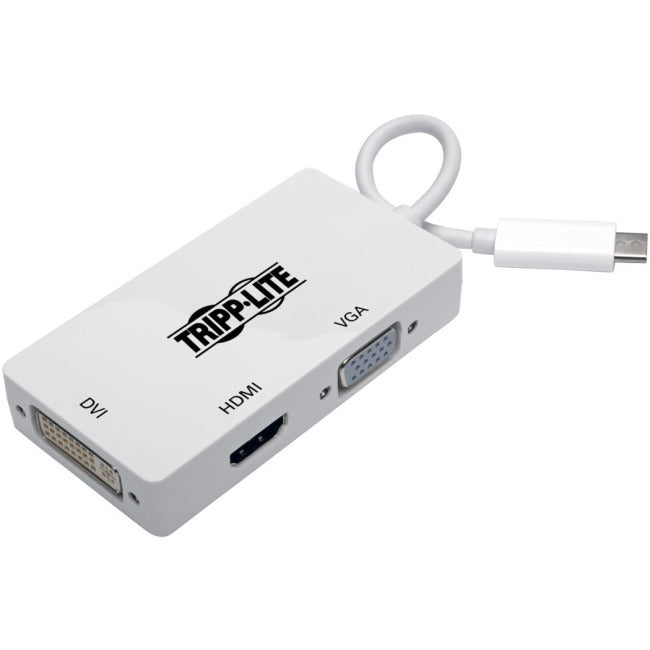 Tripp Lite U444-06N-HDV4K USB-C to HDMI-DVI-VGA All-in-One Converter Adapter, 6 in