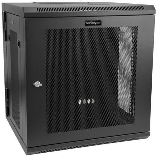 StarTech.com 12U 19" Wall Mount Network Cabinet - 16" Deep Hinged Locking Flexible IT Data Equipment Rack Vented Switch Enclosure w-Shelf  FRN