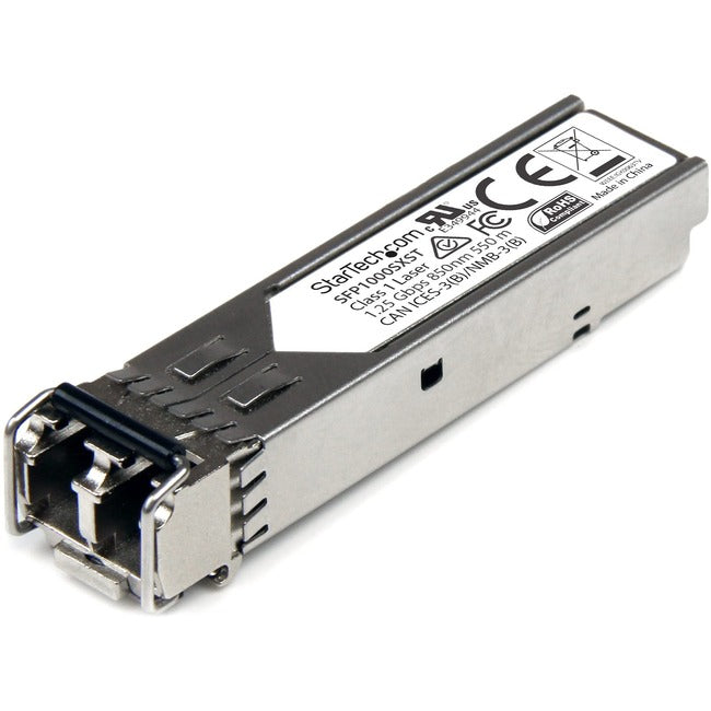 StarTech.com MSA Uncoded SFP Module - 1000BASE-SX - 1GE Gigabit Ethernet SFP 1GbE Multi Mode Fiber (MMF) Optic Transceiver - 550m DDM