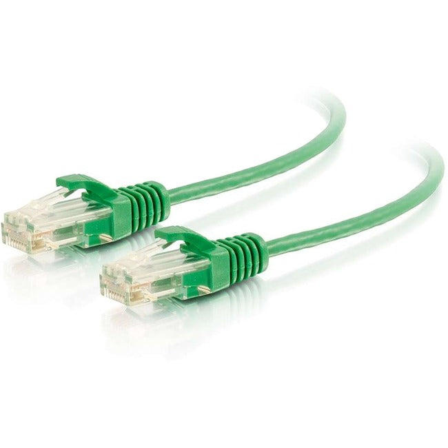 C2G 10ft Cat6 Ethernet Cable - Slim - Snagless Unshielded (UTP) -Green