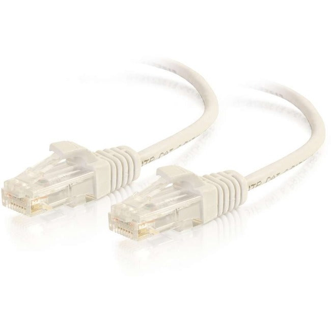 C2G 10ft Cat6 Ethernet Cable - Slim - Snagless Unshielded (UTP) - White