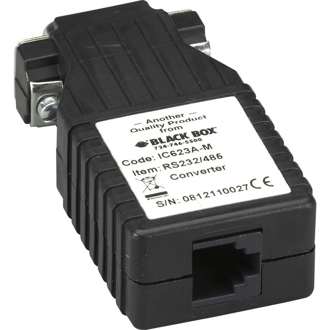 Black Box Async RS-232 to RS-485 Interface Converter, DB9 Male to RJ-11