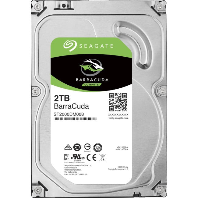 Seagate BarraCuda ST2000DM008 2 TB Hard Drive - 3.5" Internal - SATA (SATA-600)