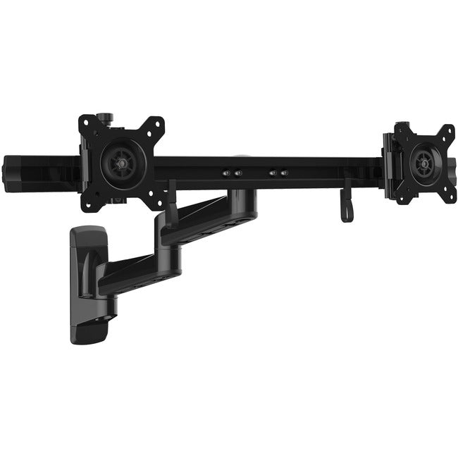 StarTech.com Wall Mount Dual Monitor Arm - Articulating Ergonomic VESA Wall Mount for 2x 24" Screens - Synchronized Adjustable Crossbar