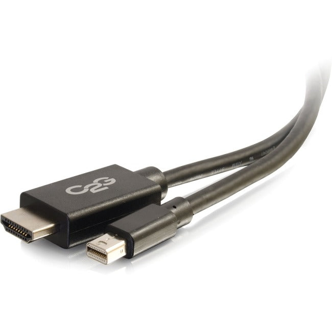 C2G 10ft 4K Mini DisplayPort to HDMI Cable - Black - M-M - TAA