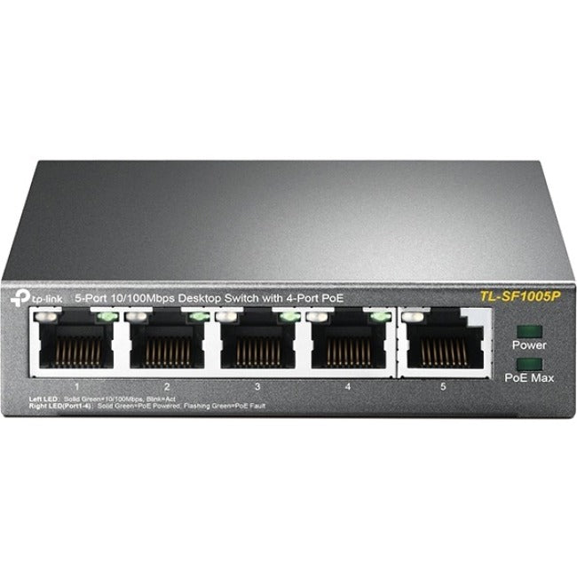 TP-Link 5-Port 10-100Mbps Desktop Switch with 4-Port PoE