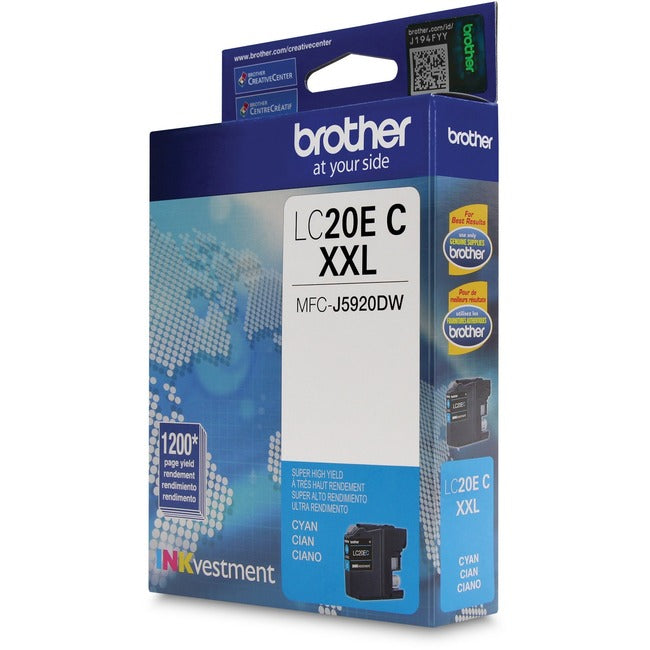 Brother INKvestment LC20ECS Original Ink Cartridge - Cyan