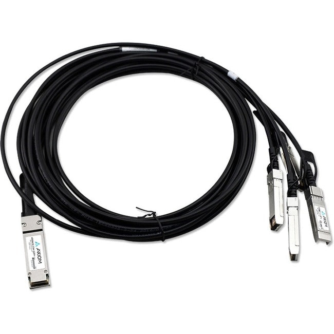 Axiom 40GBASE-CR4 QSFP+ to 4 10GBASE-CU SFP+ Passive DAC Arista Compatible 4m