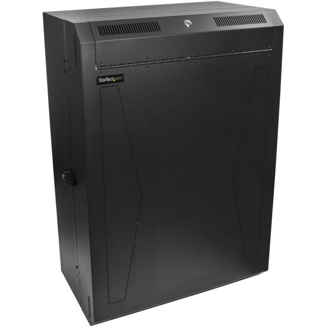 StarTech.com 8U 19" Vertical Wall Mount Server Rack Cabinet Enclosure - Low Profile (15") - 30" Deep Locking w-2U for Network IT Equipment  FRN