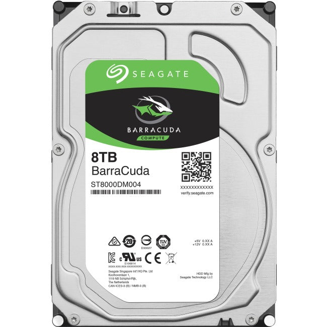 Seagate BarraCuda ST8000DM004 8 TB Hard Drive - 3.5" Internal - SATA (SATA-600)