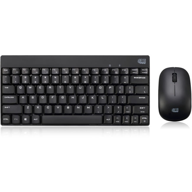 Adesso WKB-1100CB - Wireless Spill Resistant Mini Keyboard & Mouse Combo