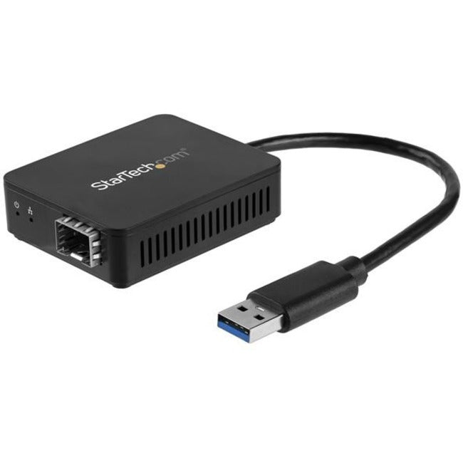 StarTech.com USB 3.0 to Fiber Optic Converter - USB to Open SFP Adapter - Gigabit Network Adapter Multi Mode(MMF)-Single Mode Fiber(SMF)