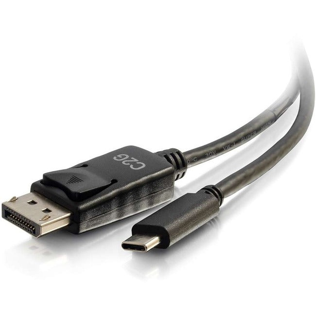 C2G 3ft USB C to DisplayPort Adapter Cable 4K 30Hz - Black