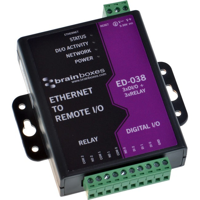 Brainboxes - ED-038 Ethernet to Digital I-O Relay