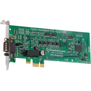 Brainboxes 1 Port RS422-485 Low Profile PCI Express Serial Card Opto Isolated