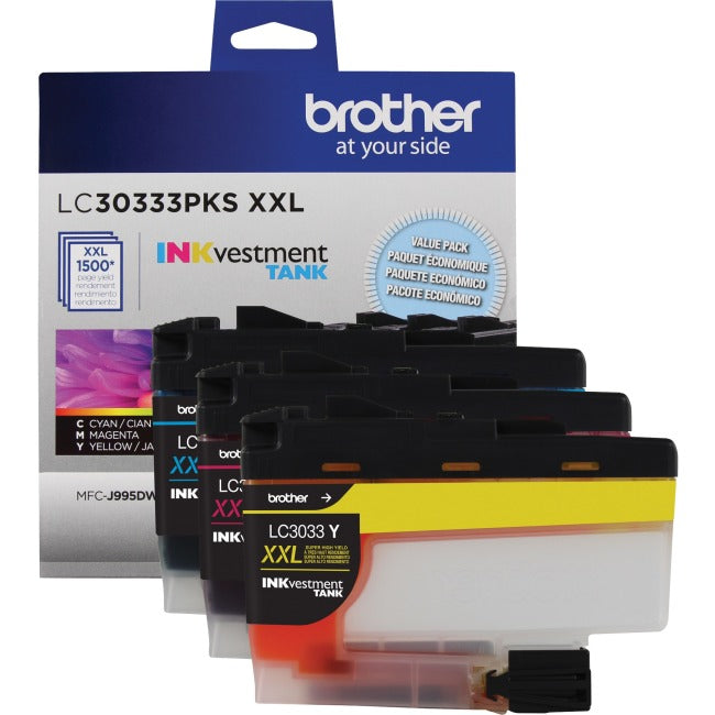 Brother LC30333PKS Original Ink Cartridge - Magenta, Yellow, Cyan