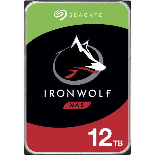 Seagate IronWolf ST12000VN0008 12 TB Hard Drive - 3.5" Internal - SATA (SATA-600) - Conventional Magnetic Recording (CMR) Method