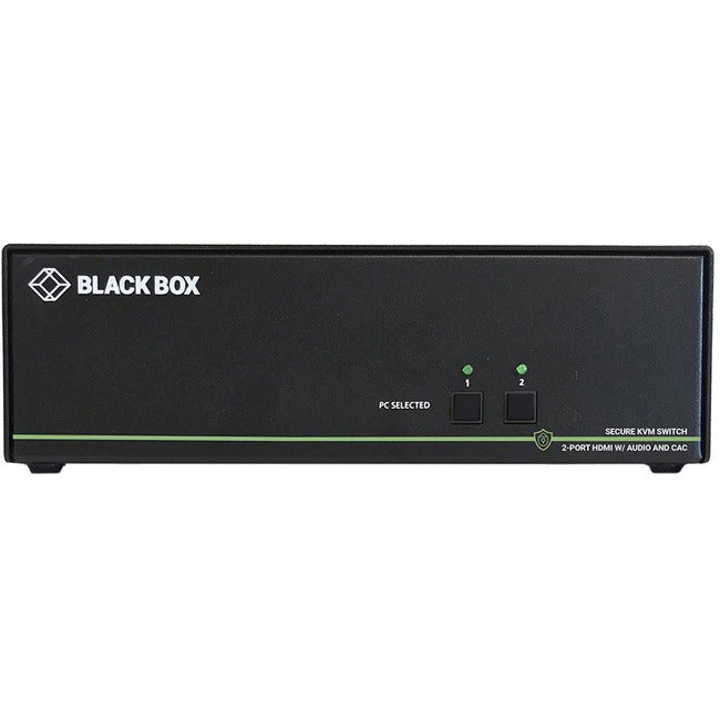 Black Box Secure NIAP 3.0 KVM Switch - Dual-Head, HDMI, CAC, 4K, 2-Port