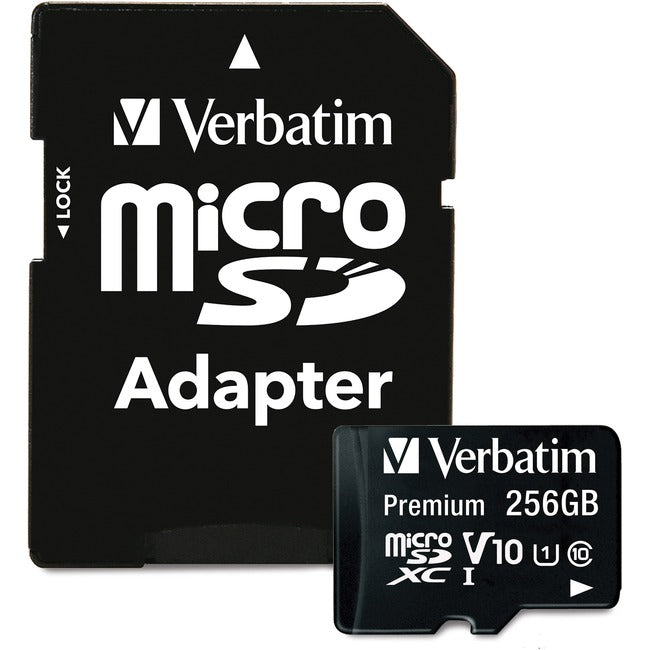 Verbatim Premium 256 GB Class 10-UHS-I (U1) microSDXC - 1 Pack