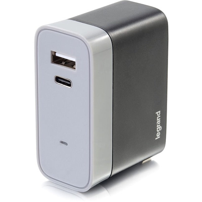 C2G 2-Port USB-C + USB-A Wall Charger, 5.4A Max Output