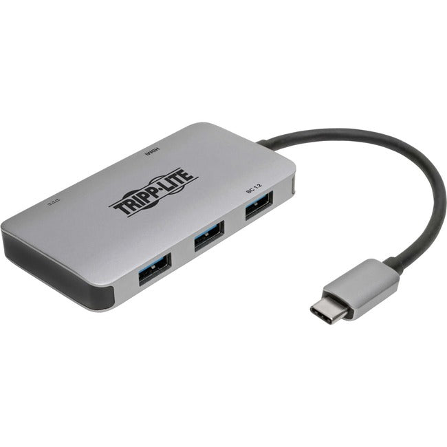 Tripp Lite USB 3.1 C Adapter with PD Charging, Gray