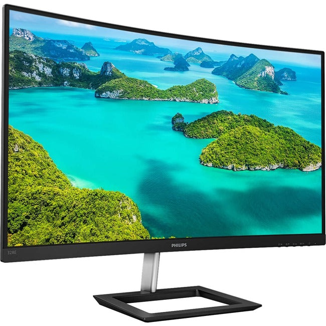 Philips 328E1CA 31.5" 4K UHD Curved Screen WLED LCD Monitor - 16:9 - Black, Textured Black