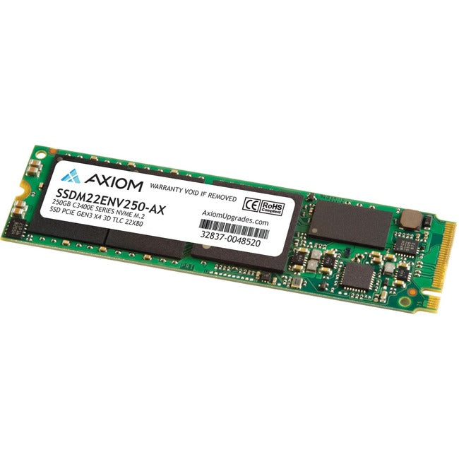 Axiom C3400e 250 GB Solid State Drive - M.2 2280 Internal - PCI Express NVMe (PCI Express NVMe 3.0 x4) - TAA Compliant