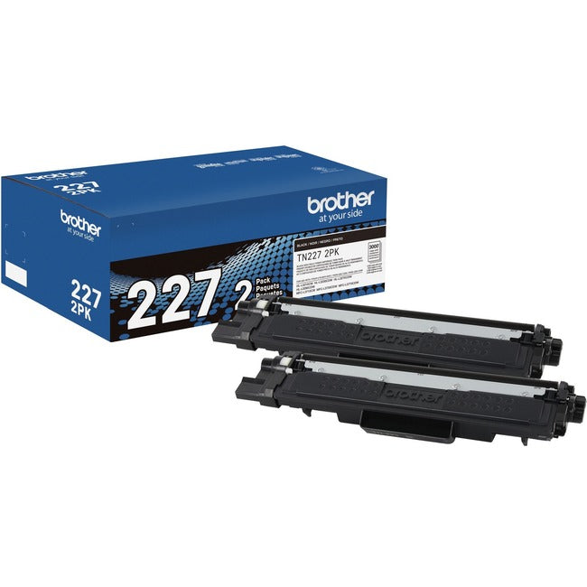 Brother TN227 Original High Yield Laser Toner Cartridge - Twin-pack - Black - 2 - Box