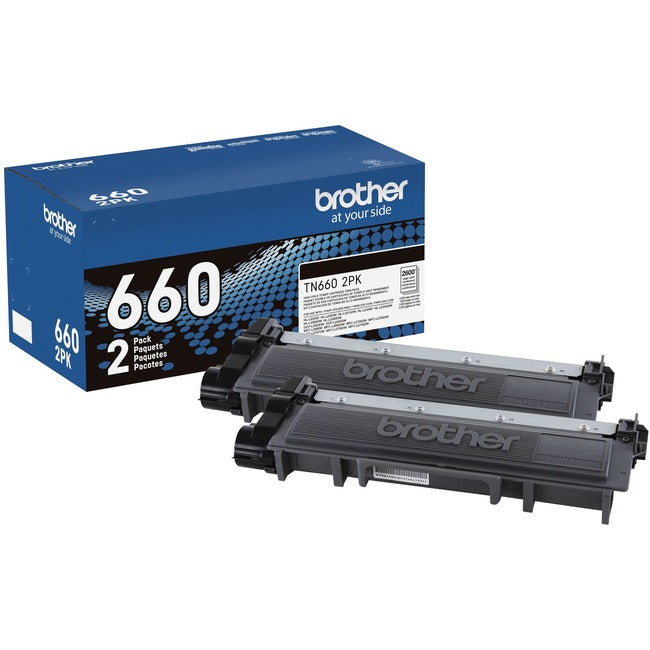 Brother TN-660 Original High Yield Laser Toner Cartridge - Twin-pack - Black - 2 - Box