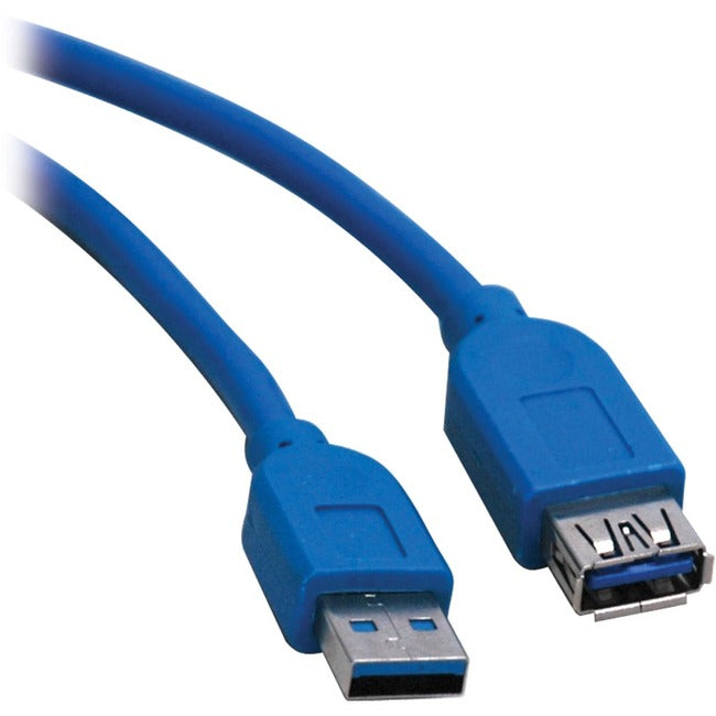 Tripp Lite USB 3.0 SuperSpeed Extension Cable - USB-A to USB-A, M-F, Blue, 16 ft