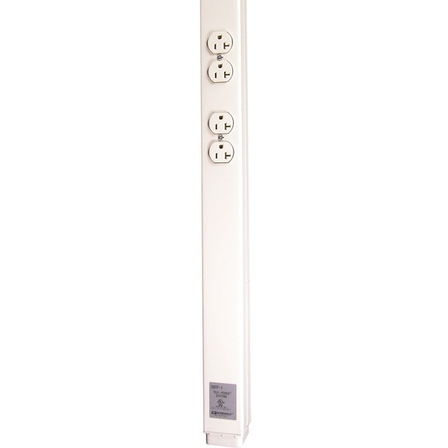 Wiremold 25DTP Series 10' Tele-Power Pole, Ivory