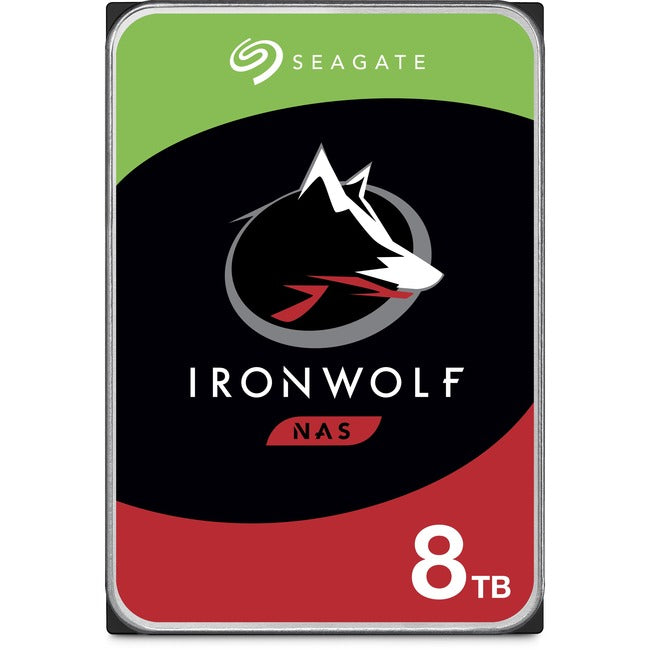 Seagate IronWolf ST8000VN004 8 TB Hard Drive - 3.5" Internal - SATA (SATA-600) - Conventional Magnetic Recording (CMR) Method