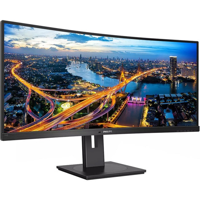 Philips Ultrawide 346B1C 34" WQHD Curved Screen WLED LCD Monitor - 21:9 - Textured Black