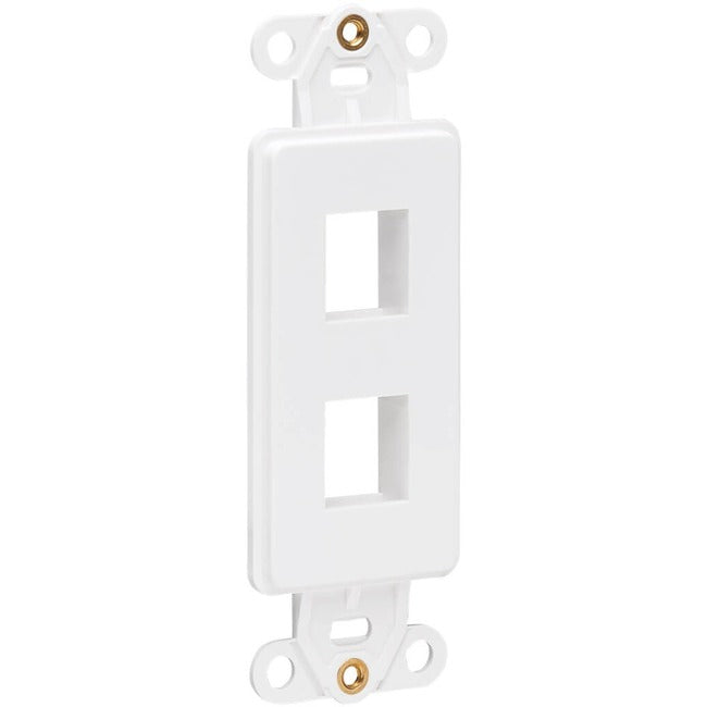 Tripp Lite Center Plate Insert, Decora Style - Vertical, 2 Ports