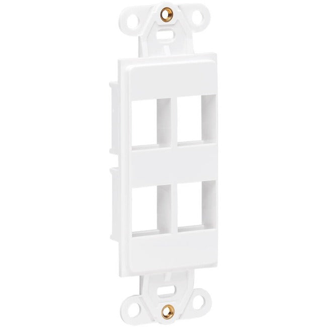 Tripp Lite Center Plate Insert, Decora Style - Vertical, 4 Ports