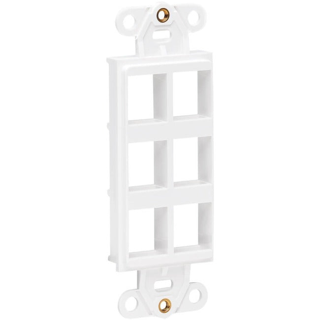 Tripp Lite Center Plate Insert, Decora Style - Vertical, 6 Ports