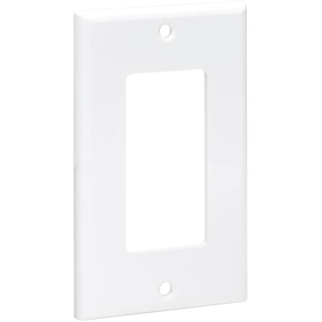 Tripp Lite Single-Gang Faceplate, Decora Style - Vertical, White