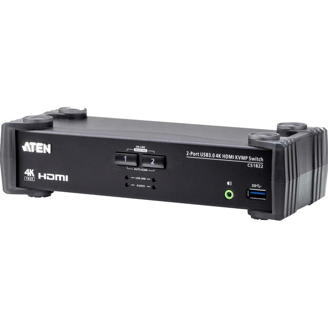 Aten 2-Port USB 3.0 4K HDMI KVMP Switch