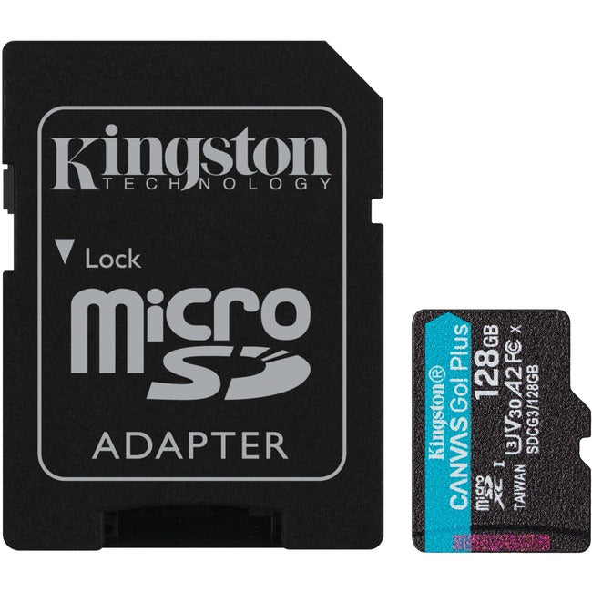 Kingston Canvas Go! Plus 128 GB Class 10-UHS-I (U3) microSDXC