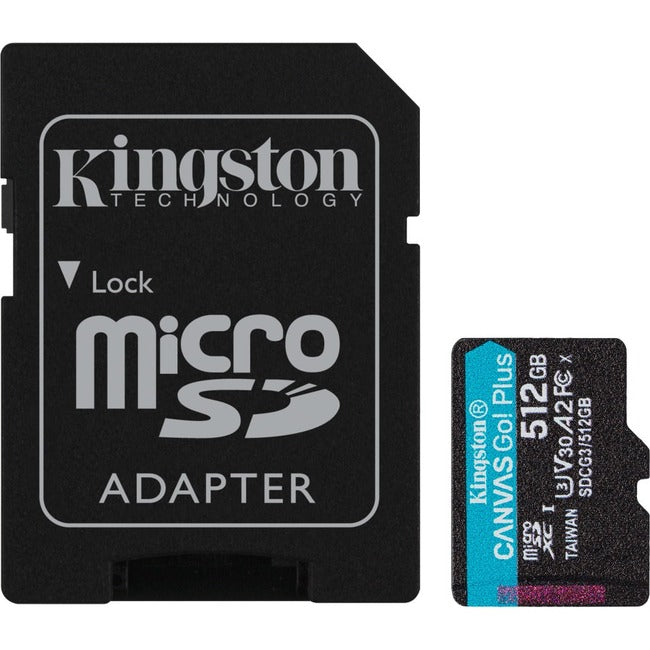 Kingston Canvas Go! Plus 512 GB Class 10-UHS-I (U3) microSDXC