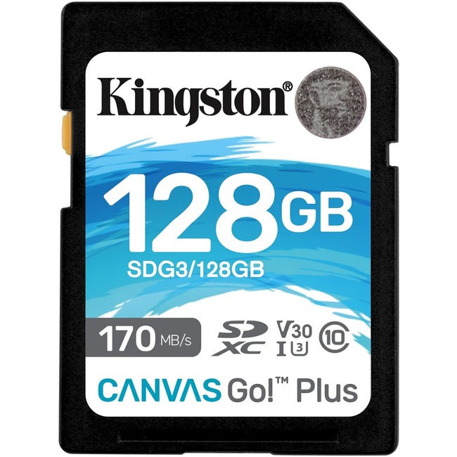 Kingston Canvas Go! Plus 128 GB Class 10-UHS-I (U3) SDXC