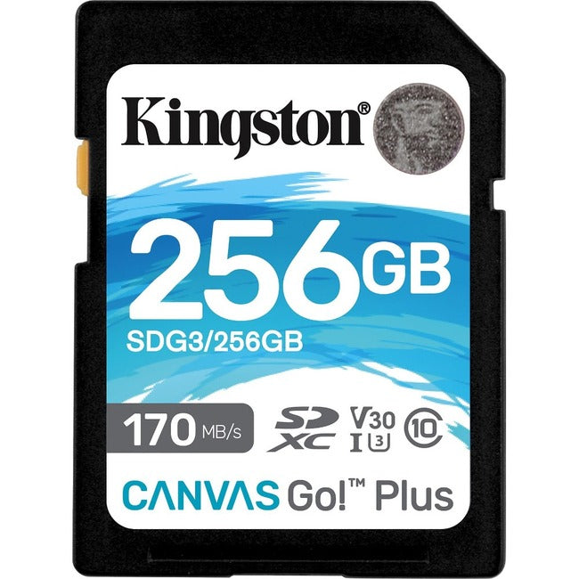 Kingston Canvas Go! Plus 256 GB Class 10-UHS-I (U3) SDXC - 1 Pack