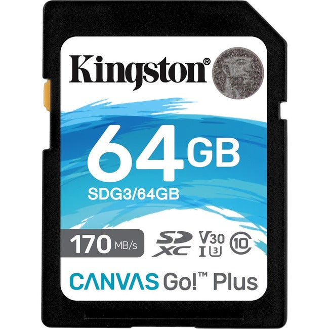 Kingston Canvas Go! Plus 64 GB Class 10-UHS-I (U3) SDXC